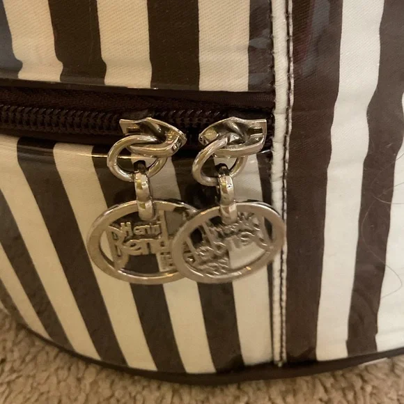 Henri Bendel RARE round XL travel cosmetic case bundle - Picture 3 of 13